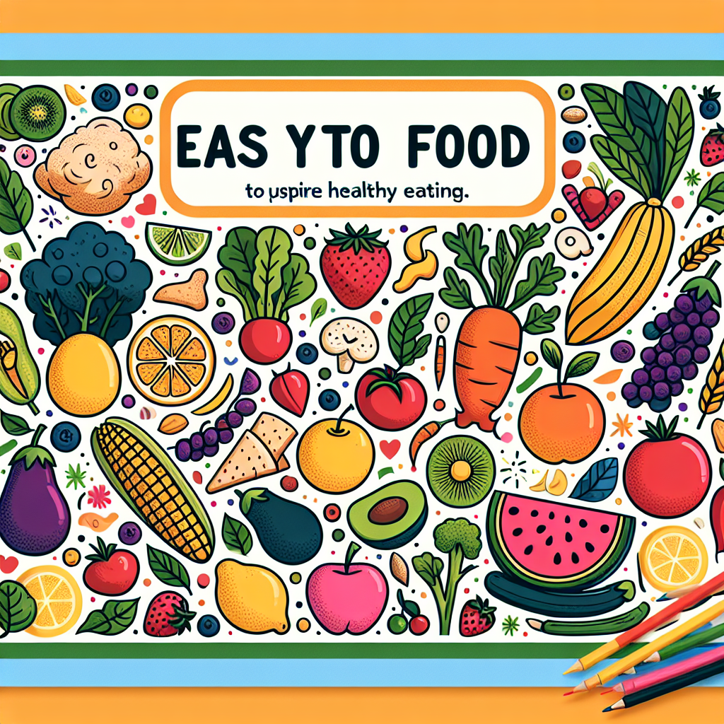 Inspirasi Poster Makanan Sehat yang Mudah Digambar untuk Anak-anak